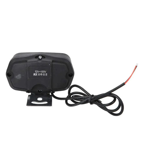 Back view of Ultra Bright Universal Headlight 12V To 100V LED Light for electric bikes, featuring mounting plate and wiring.