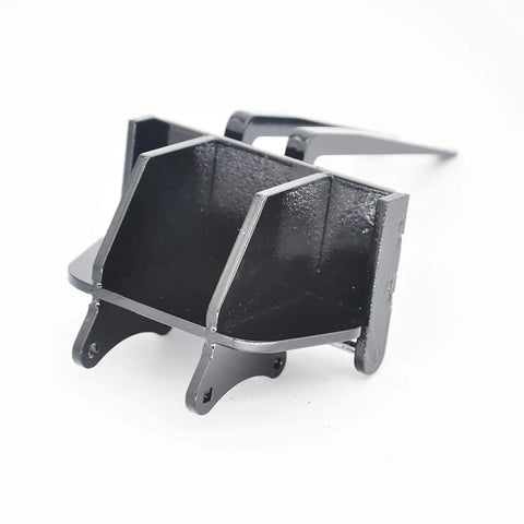 Full Metal Excavator Bucket Forks And Pallet Forks For Huina 550 580 592 593 RC Excavator DIY Modification Kit pictured
