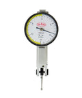 Dial Test Indicator Pro Grade 0.030 Inch Range With 0.0005 Inch Graduation And 0.0005 Inch Accuracy Horizontal Mount 1.25 Inch Dial, white face, yellow band