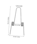 Upgrade Your Home With This Awesome 4pcs Stainless Steel Garbage Can Lid Spring Replacement Kit Featuring Dual Torsion Coils For Press Top Lids, High Elasticity, Stable Operation, And Durability For Easy Household Bin DIY Repair Jobs, silver spring dimensions