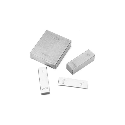 122 Piece HSS Gauge Block Set Dead On Precision Rock Solid showcasing various heat treated steel gauge blocks for precise measurements.