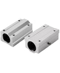 Heavy Duty Linear Motion Ball Bearing Slider Block Bushing SC20LUU Slick Rail Glide; aluminum housing, for CNC machines and 3D printers.
