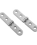 Two Pack 180 Degree Foldable Cabinet Hinges Heavy Duty Iron Screw On Flap Hinges For Sewing Machines Folding Desks Dining Tables And Boxes 76 By 15