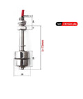 Float Switch NO NC Flow Sensor For Water Tanks And Pumps 75mm Pole Length 220V 1A1 2A1 Stainless Steel Liquid Level Sensor Auto Controller, ES7510 2A1