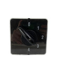Front view of Heavy Duty Changeover Rotary Cam Switch 0 To 4 Positions, with numbers 0 to 4 visible, for Rock Solid Machinery