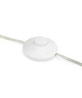 On/off switch of Mid Century Modern Curved Floor Lamp Over Sofa 74 Inch Tall Sleek Chrome Standing Lamp With Adjustable Shade For Living Room Reading Light LED Bulb Not Included