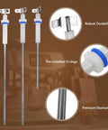 Premium Steam Probe Replacement Kit For Breville And Sage Dual Boiler Espresso Makers, featuring three durable probes with O-rings.