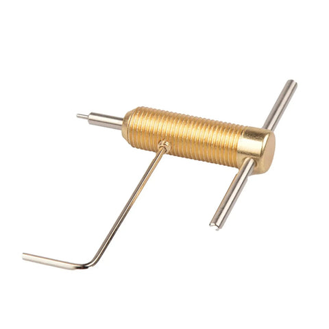Premium Bearing Puller Tool Kit For Rc Motor Pinion Shaft Hub Extraction Featuring Reinforced Steel Arms, compact brass tool for extracting pinion hubs.
