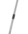 Adjustable Paint Roller Featuring Built In Splatter Guard For Ceilings And Walls No Fuss Long Reach Handle, steel pole close-up.