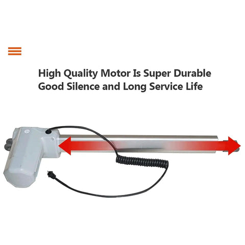 Close-up of Premium Top Shelf Electric Retractable Attic Ladder motor, showcasing durable design and compact wiring.