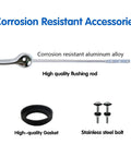 Corrosion resistant aluminum alloy flushing rod, gasket, and stainless steel bolt for toilet repairs, Smooth As Butter Finish That Annoying Leak With This Complete 3 Inch Toilet Tank Replacement Kit Heavy Duty DIY Toolkit Stops Noise Instant Quiet Refill Saves Cash Quick Fix.
