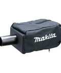 Dust Bag For One Third Sheet Orbital Sander BO3710 And BO3711 Easy Install And Quick Release Keeps Dust Under Control During Finish Sanding Replacement Dust Collection Bag on white background showing zip closure and attachment nozzle.