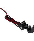 Rock Solid Split Core Current Transformer Clamp Sensor For Ev Chargers And Grid Panels 50 To 200 Amps showing black clamp with wires.