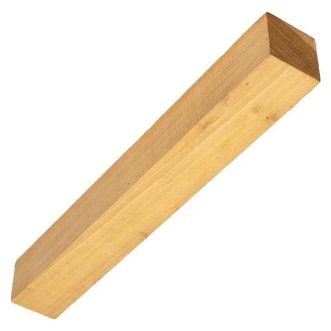 Prime Domestic Yellow Poplar Wood Turning Blank Straight From The Mill Ready To Roll showing a smooth 1x2 inch lathe stock.