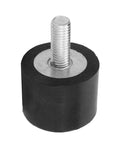 VE40 Linear Rubber Vibration Mounts 4 Pack Built Tough With High Tensile Strength Rubber Bobbin For Machinery And Fitness Equipment, 40x30 base M10x25 thread