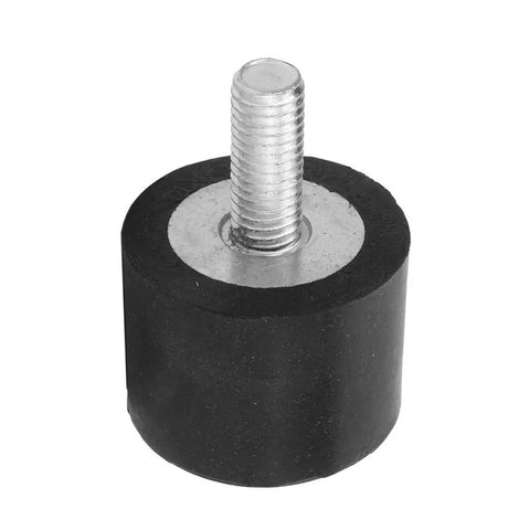 VE40 Linear Rubber Vibration Mounts 4 Pack Built Tough With High Tensile Strength Rubber Bobbin For Machinery And Fitness Equipment, 40x30 base M10x25 thread