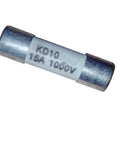 Workhorse 16 Amp DC Fuse Link For Top Tier Circuit Protection At 1000 Volts, compact design for solar and battery arrays.
