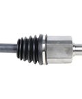 Rock Solid Cv Axle Shaft Assembly For Left Front Driver Side Direct OEM Fitment showing metal shaft and rubber boot detail.