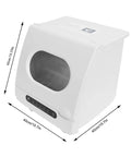 Slick Countertop Dishwasher With No Sweat Setup And Quick Auto Dry Cycle Tailored For Small Apartments And Dorms To Clean Greasy Plates Daily Without Any Real Hassle, white portable unit with control panel and window.