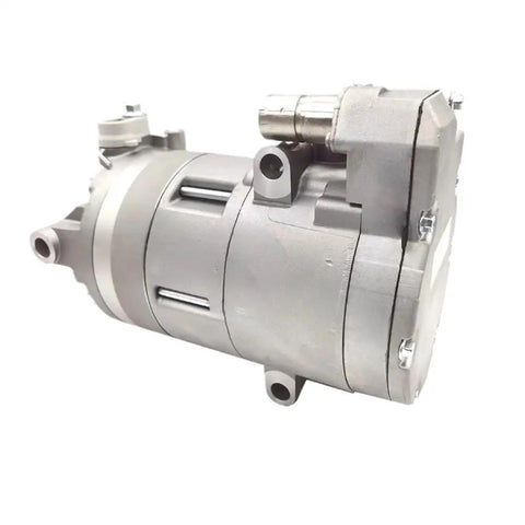 Electric AC Compressor For BMW 530Le G38 And X5 F15 Plug In Hybrid Rig High Voltage Scroll Cooling Unit with silver metal housing.