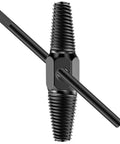 Dual Head Screw Extractor Kit For One Half And Three Quarter Inch Damaged Screws And Bolts, DIY Friendly Remover in black metal