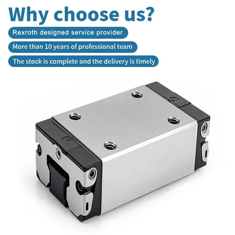 Single SNS ball-slider block 1pc R162212320 linear guide slide unit, with sealed ball bearing, shown front-right angle.