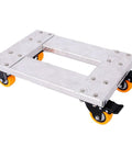Ultra Tough Heavy Duty Furniture Dolly With 800 Lb Load Capacity, Aluminum Platform, 4 TPU Swivel Casters With Brakes, Anti Slip Deck