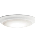 7.5 Inch White LED Downlight Flush Mount Ceiling Light, Dimmable, Wet Rated, 3000K Warm White, Ideal for Living Room Kitchen Bathroom