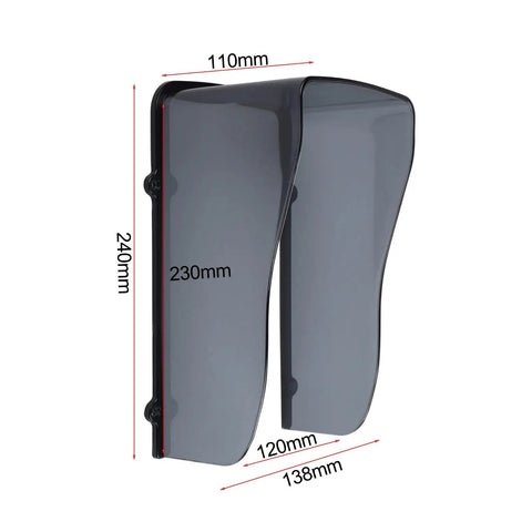 Weatherproof Doorbell Cover For Outdoor Intercom And Keypad Built To Last Rugged PC Protective Housing With Sloped Roof Rain Guard