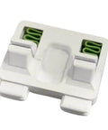 Nonslip Adjustable Soldering Aid Clamp Fixture For Precise Wire Welding And Soldering Jigs, white plastic, front view.