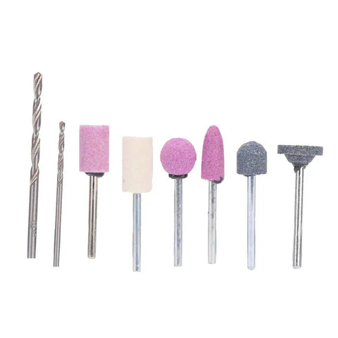 Get A Handheld Mini Lathe That Spins Up To Twenty Thousand RPM Perfect For Drilling And Shaping Wood Or Soft Metals. This Compact DIY Drill Lathe Is Great For Plastic Projects, Small Crafts, And Fast Machining Right At Home. Multiple metal and abrasive bits for precision work with handheld lathe.