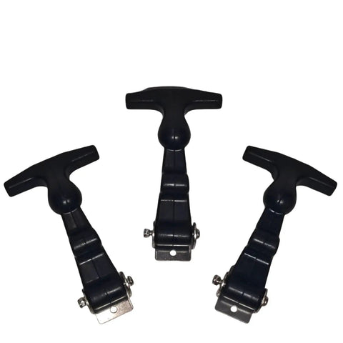 Heavy Duty Rubber Hood Latch For Genie Boom Lifts, set of three flexible latches, designed for S60, S65, S80, S85, S100, S125.