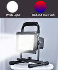 JUDYSSY Led Floodlight 200W Led Floodlight with Remote Control emitting white light, adjustable angle, suitable for outdoor use.