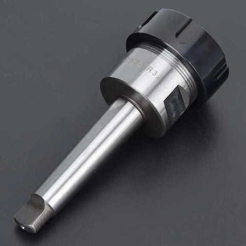 MTA2 ER32 High Speed Steel Collet Chuck Holder For CNC Lathe Milling Drilling Machines With Taper Shank, side view