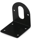 Black heavy-duty motor mounting bracket for 550 545 540 DC motors, rust-resistant electroplated steel with M3 and M4 holes.