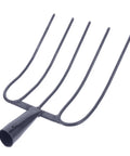 Handheld Manure Fork For Gardening And Composting, Durable Handy All Purpose Pitch Fork, sturdy iron tines, dark blue