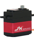 Beast Mode High Torque Digital Servo With Metal Gear 9kgcm At 6V 120 Degree Rotation shown with CNC aluminum shell and wiring