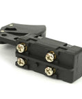 Top Tier Replacement Trigger Switch For Skil Bosch And Superior Electric Jigsaw Saw Sw77 2610321608 shown from the side.