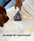 EveryMess Ultra Powerful Mess Busting 3 In 1 Wet Vacuum Dry Vacuum And Stain Eliminator cleaning pet hair on sofa