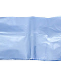 Hassle Free 100 Pack Clear Pvc Heat Shrink Bags 7X10 Inches, open flat, ideal for wrapping gifts, soaps, and DVDs.