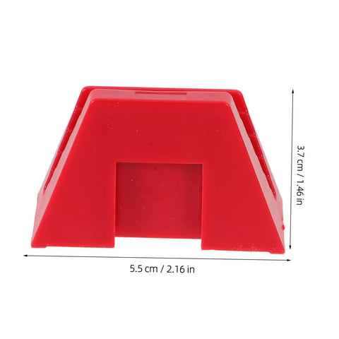 Red piece of Modular Wrench Rack Organizer 12-Piece Space Saving Tool Storage Tray For Garage And Workshop Sturdy Plastic Tool Holder