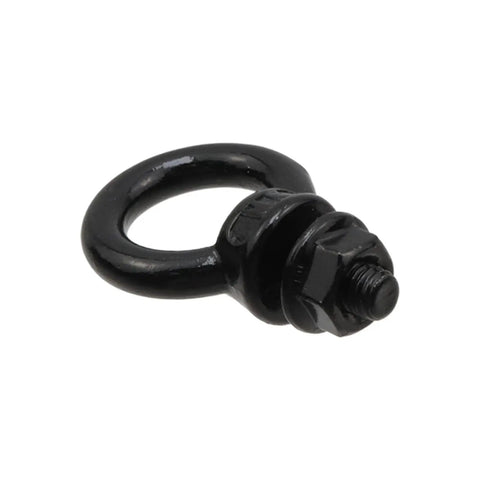 10 Pack M6 Lifting Eye Bolts In Black Stainless Steel With Lock Nuts For Heavy Duty Rigging, Eye Bolt Rings For Hanging Hammocks And Swing Chairs