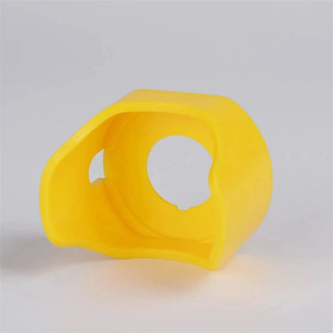 Yellow plastic protective cover for Diameter Twenty Two Millimeter Push Button Switch Accessories Emergency Stop Button Protective Ring Kit 10 Pack