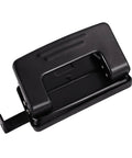 Black Beast Of A Two Hole Paper Punch One Quarter Inch Low Effort Double Hole Punch for file folders, punches up to ten sheets, top view