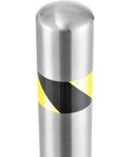 Detailed view of Rock Solid Surface Mount Safety Bollard Standing 36 Inches High Packed With Genuine Type 304 Stainless Steel.