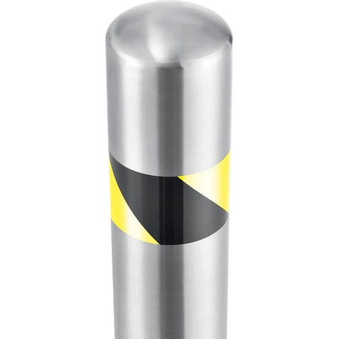 Detailed view of Rock Solid Surface Mount Safety Bollard Standing 36 Inches High Packed With Genuine Type 304 Stainless Steel.