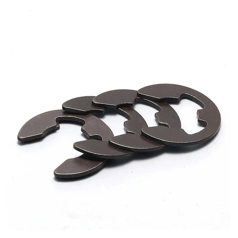 External E Clips Retaining Rings Set In Spring Steel For Shafts DIN6799 65Mn Bulk Pack Heavy Duty C Clip M1.2 To M24 Sizes