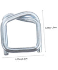 Heavy Duty Metal Strapping Buckle for Belts, Luggage, Backpacks, and Clothing Supplies Replacement Clips 0.75in