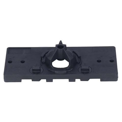 35mm hinge hole saw jig drilling guide base, black ABS plastic