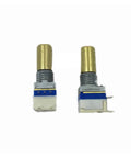 Five Pack Hella Durable Volume And Power Switch Potentiometer Knobs For Motorola CP1660 CP1300 CP1200 EP350 MAG ONE A8 Radios, close-up view.